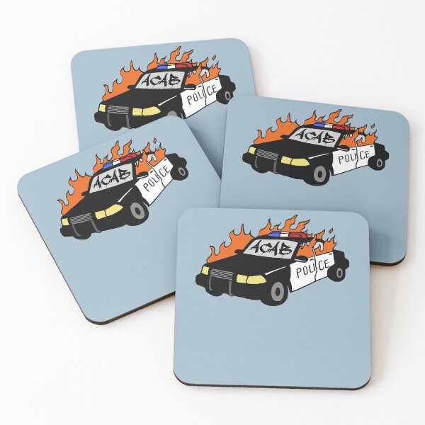 Aperçu de l'œuvre Objecteur Apporter Avantage Acab Burning Cop Car Vintage créée et vendue par Marguerite042Ri.