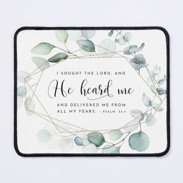 Item preview, He Heard Me Psalm 34:4 designed and sold by KAMdesignhaus.