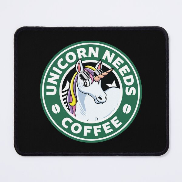 Item preview, Unicorn Needs Coffee designed and sold by spacedowl.