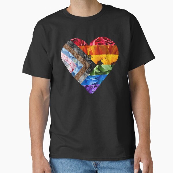 Item preview, Progress Pride Flag Heart Flowers designed and sold by NYXFN.