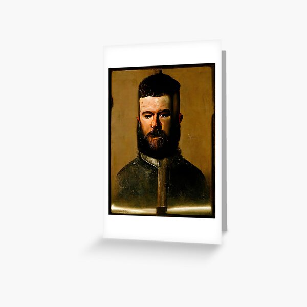 Portrait of Ned Kelly I Greeting Card