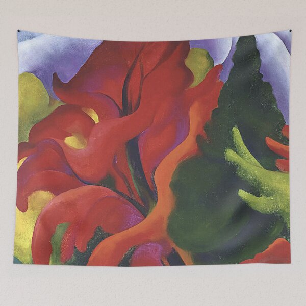 Item preview, Melting volcano art by georgia O'keeffe painters classic poster designed and sold by Golido.
