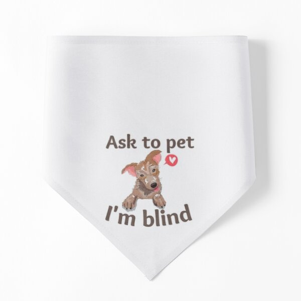 I am 2025 blind dog bandana