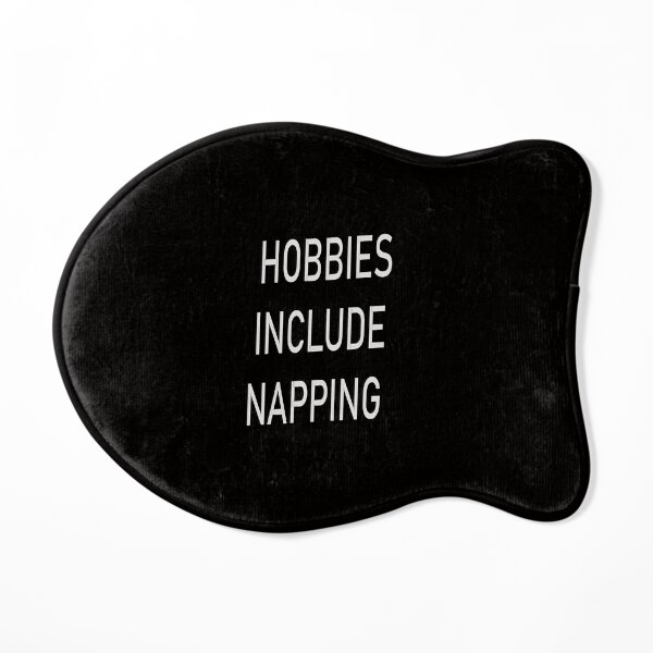 Hobbies Include Napping Cat Mat