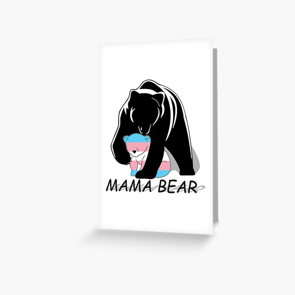 Transgender Pride Mama Bear Greeting Card