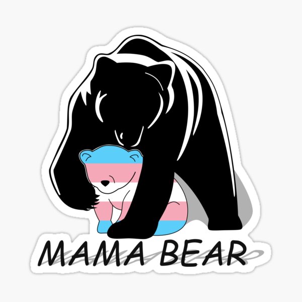 Download Transgender Pride Mama Bear Sticker By Lad4ms Redbubble