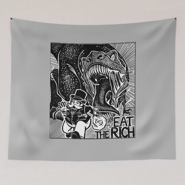 Item preview, Tactic Duplicatec Evolution Eat The Rich Anti Capitalist Classic Fans designed and sold by Alyssa024Arlene.