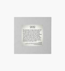 2012 Contraception Mandate - History You May Not Know Art Board