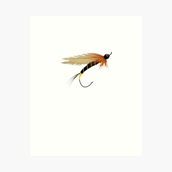 The Fly Fisherman With His Loyal Friend | Framed Art Print