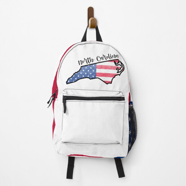 Item preview, North Carolina State Outline with Patriotic USA American Flag designed and sold by Gsallicat.