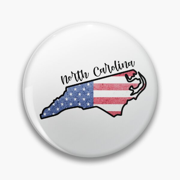 Item preview, North Carolina State Outline with Patriotic USA American Flag designed and sold by Gsallicat.