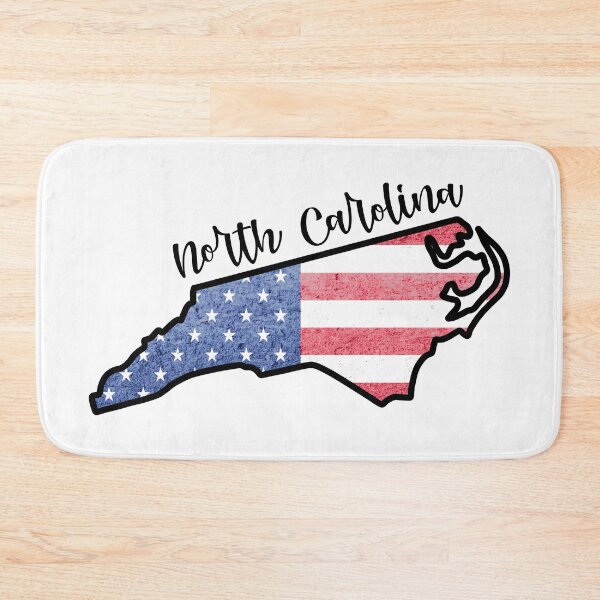 Item preview, North Carolina State Outline with Patriotic USA American Flag designed and sold by Gsallicat.