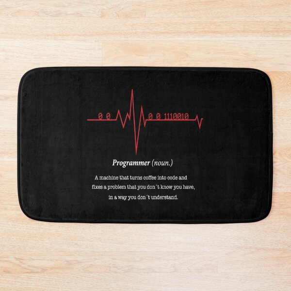 Item preview, Programmer Heartbeat Funny Coder designed and sold by ktmaem.