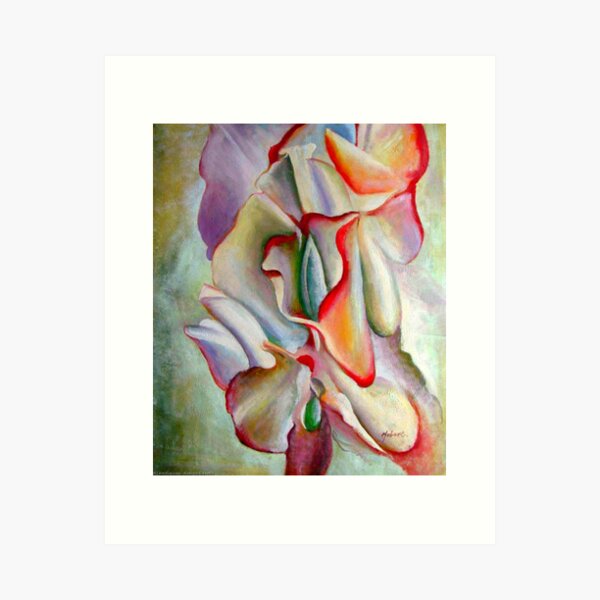 Item preview, Pink sweat peas of georgia O'keeffe art classic painting designed and sold by Golido.