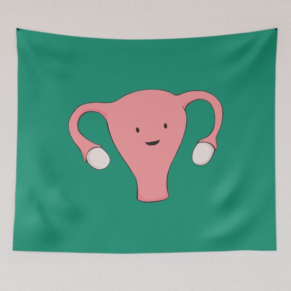 Item preview, Patterned Happy Uterus in Black   designed and sold by HaisocunnCO.