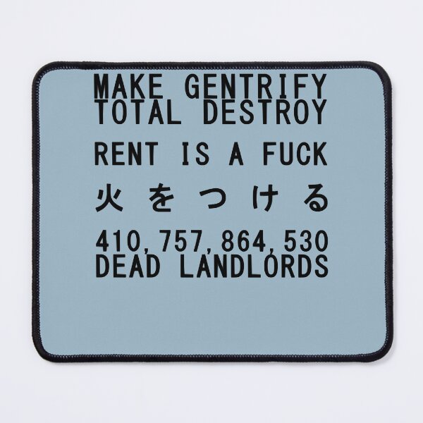 Item preview, Objector Bring Benefit Make Gentrify Dead Landlords Graphic Gift designed and sold by Marguerite042Ri.