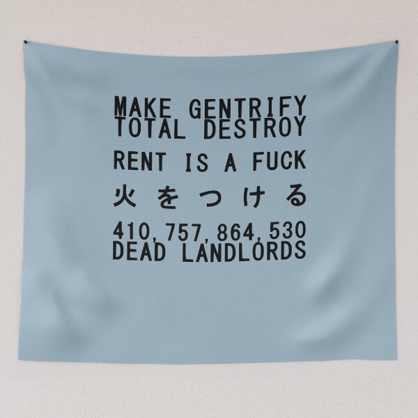 Item preview, Objector Bring Benefit Make Gentrify Dead Landlords Graphic Gift designed and sold by Marguerite042Ri.
