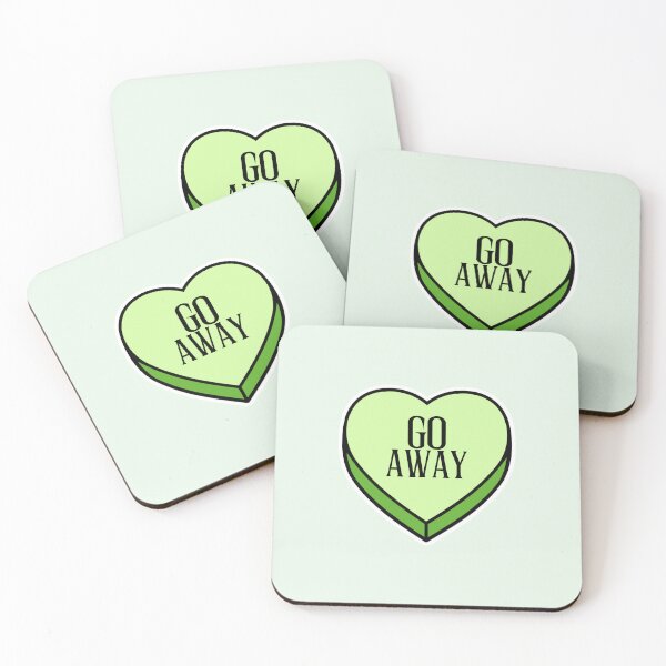 Item preview, Go Away Conversation Heart designed and sold by socialbylindsay.
