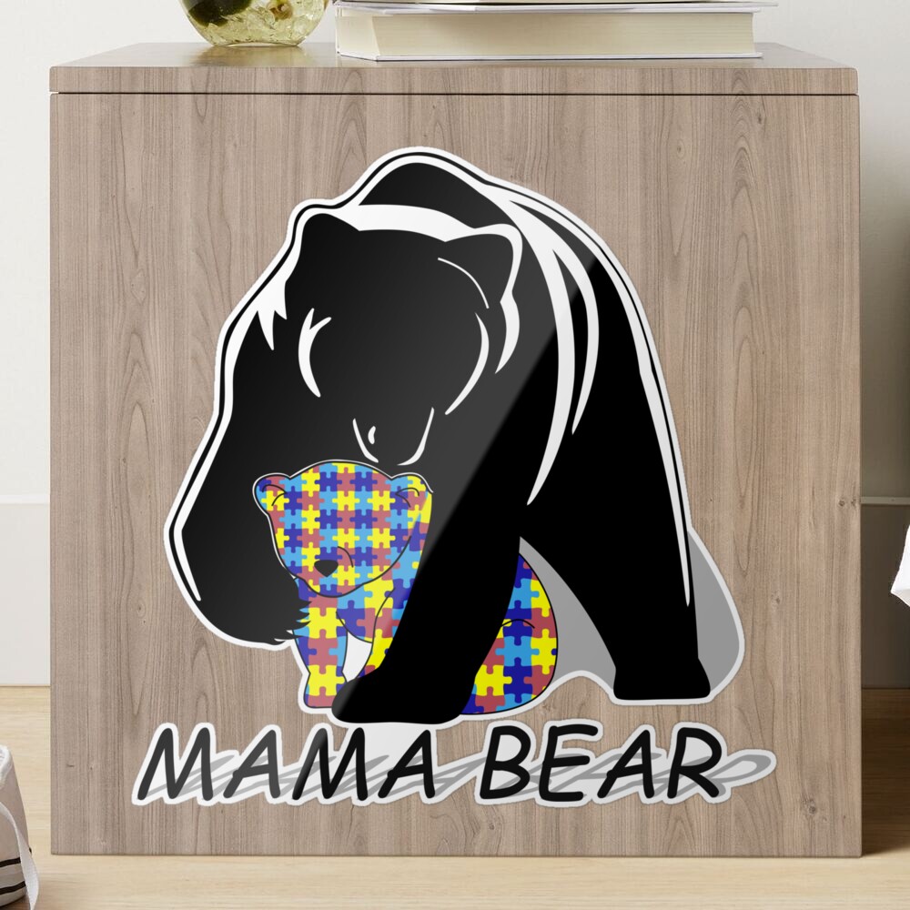 Mama Bear Autism Awareness - Love Support Mo Canvas Print / Canvas Art by  Hello Gifts - Fine Art America