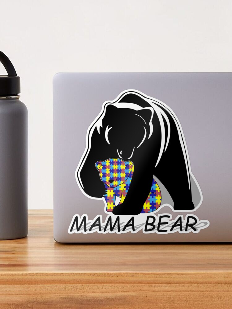 Mama Bear Autism Awareness - Love Support Mo Canvas Print / Canvas Art by  Hello Gifts - Fine Art America