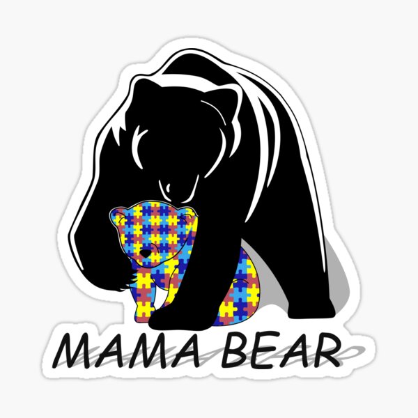 Papa Bear, Mama Bear, Baby Bear - Set of 3 Decals - Woodland