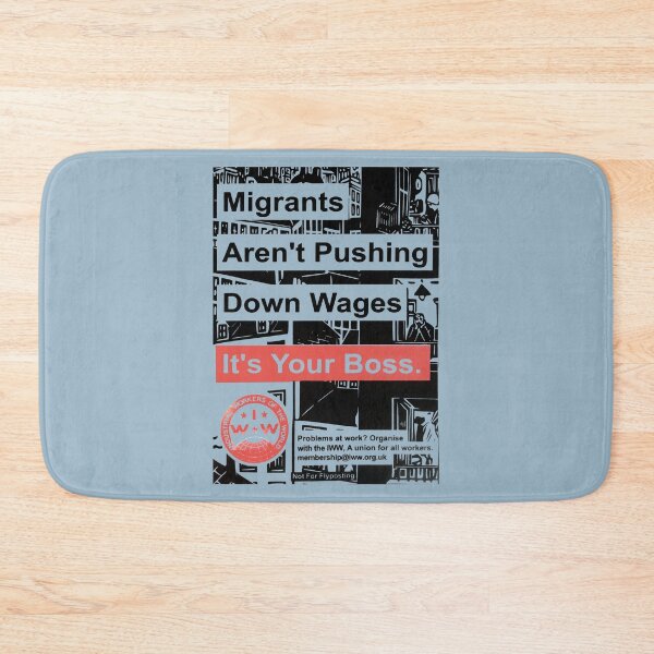 Item preview, Objector Bring Benefit Migrants Aren Industrial Workers of the World Poster designed and sold by Marguerite042Ri.