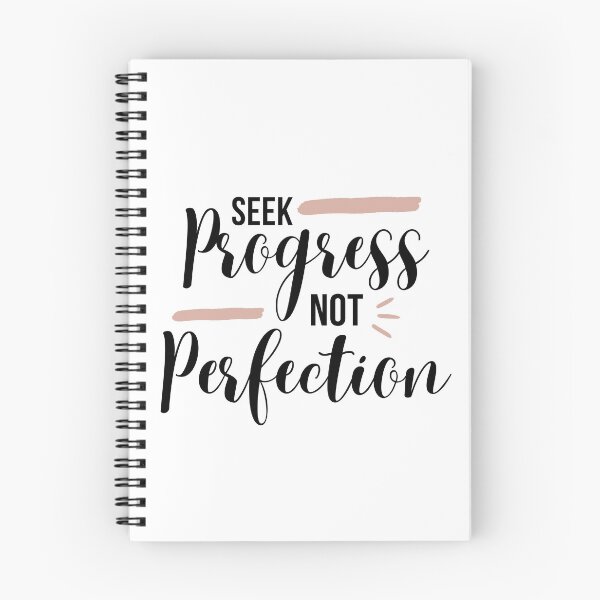 Item preview, Seek Progress Not Perfection- Motivational Quote Design designed and sold by Trisha Banlasan.