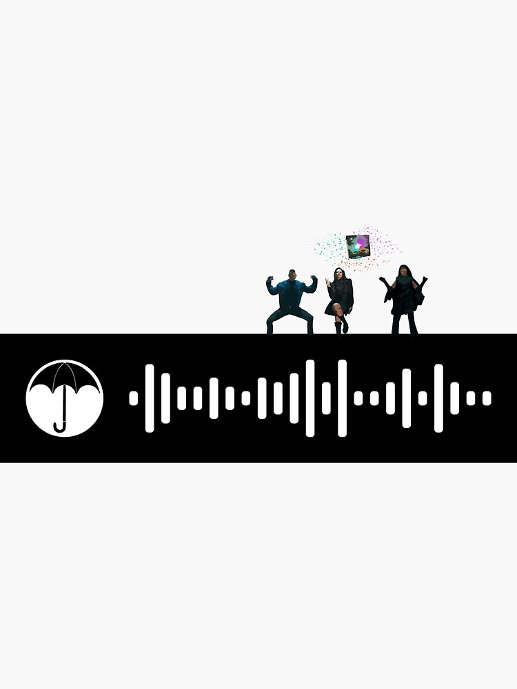 "The Umbrella Academy Complete Soundtrack Spotify Code" Sticker for