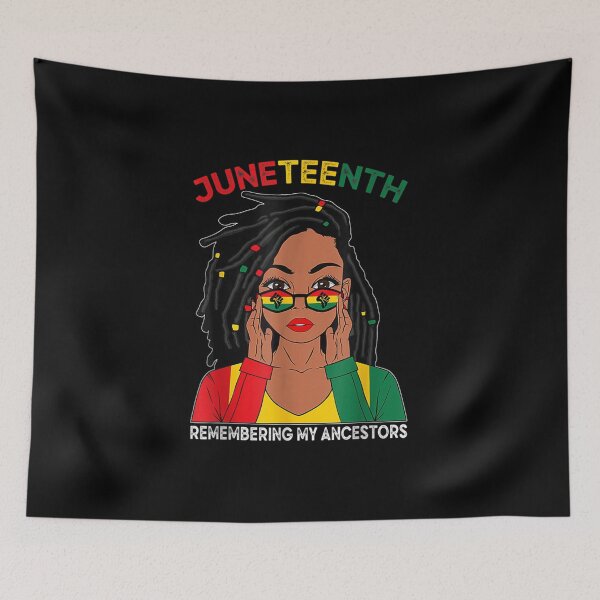 Item preview, Loc'd Hair Black Woman Remebering My Ancestors Junenth designed and sold by Levidean.