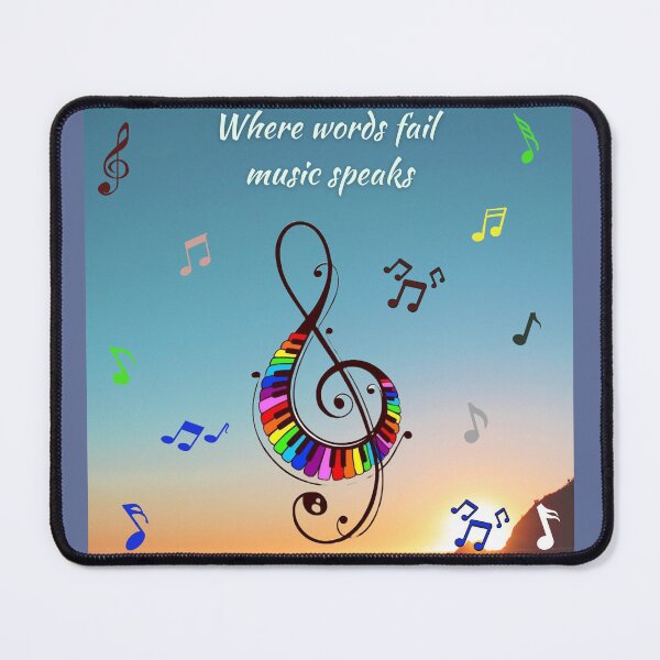 Item preview, Where words fail music speaks / musical design designed and sold by Arteartz.