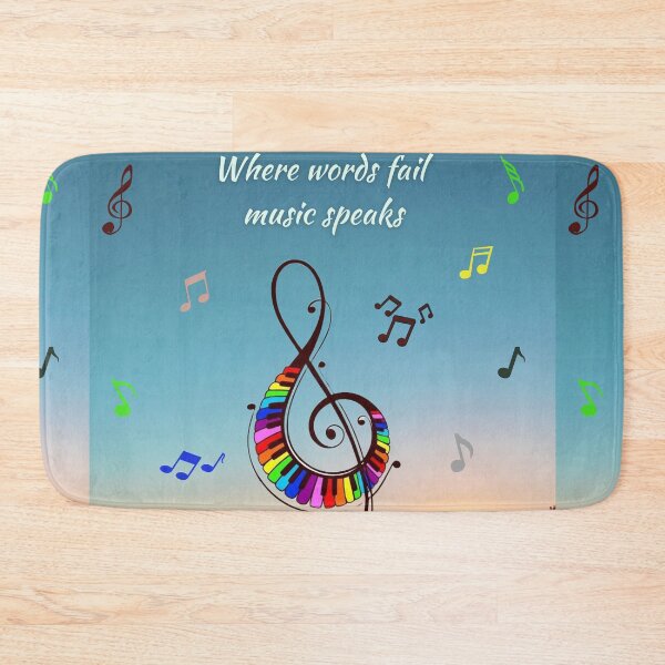 Item preview, Where words fail music speaks / musical design designed and sold by Arteartz.