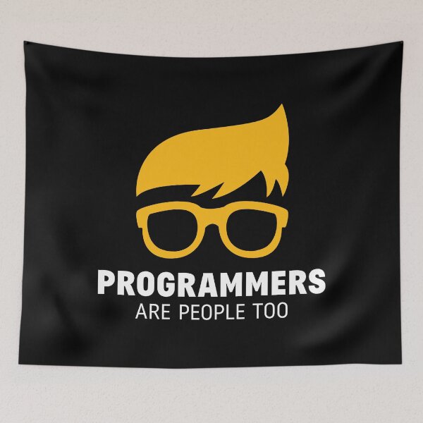 Item preview, Programmers Are People Too Funny Coder designed and sold by ktmaem.