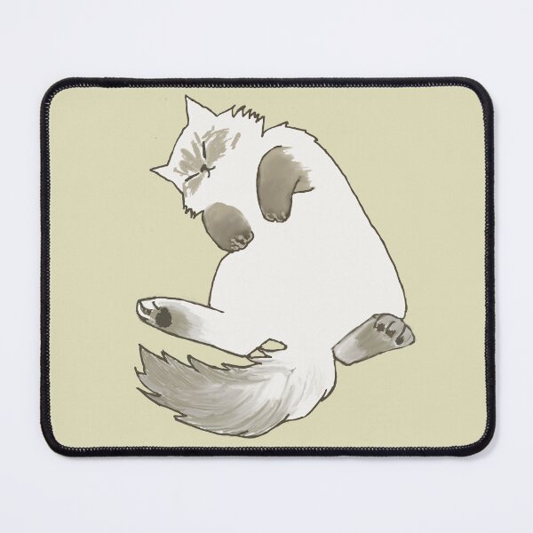 Item preview, Napping fluffy cat designed and sold by miyakod.