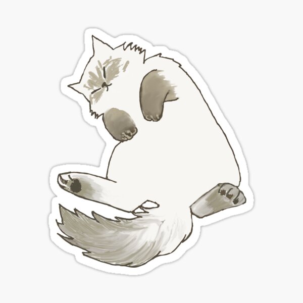 Ragdoll Cat Sticker by katdrawsit for iOS & Android