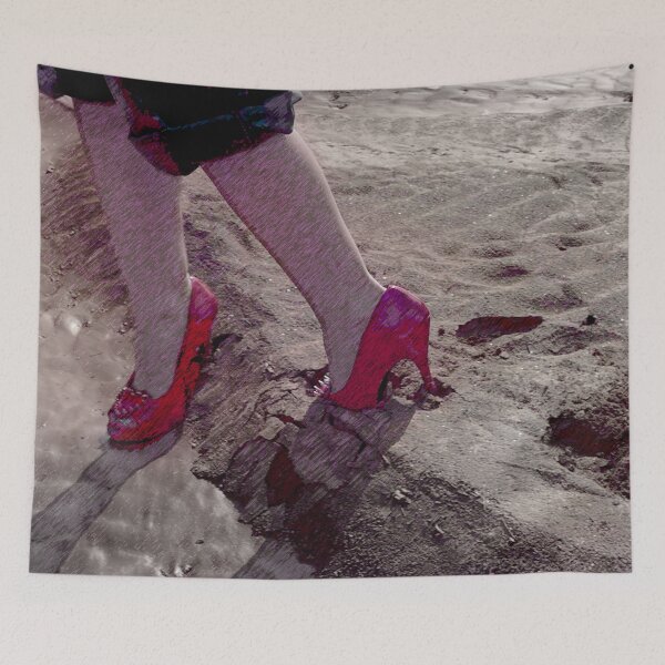Item preview, Red Heels in sand designed and sold by nekodokai1.