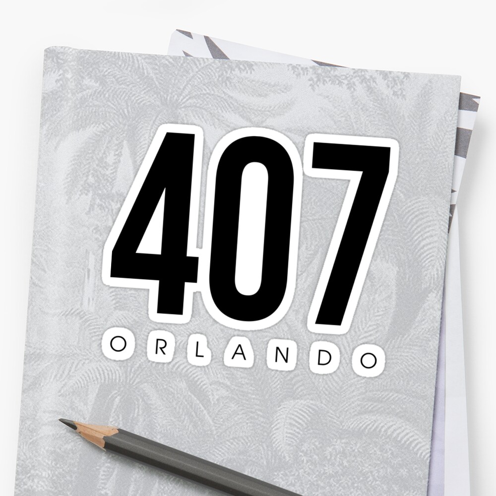 orlando-fl-407-area-code-sticker-by-cartocreative-redbubble