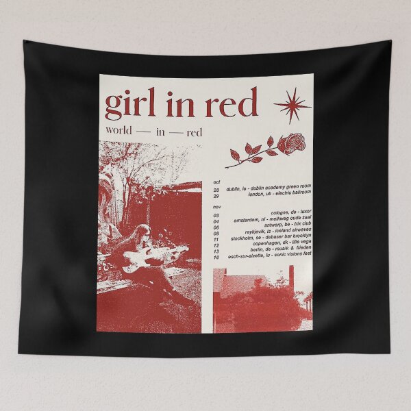 Item preview, Girl in red tour red and white world in red designed and sold by AshleyerStreet.