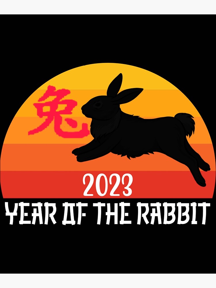 "Zodiaque chinois Nouvel An 2023 Année du Lapin" Poster for Sale by