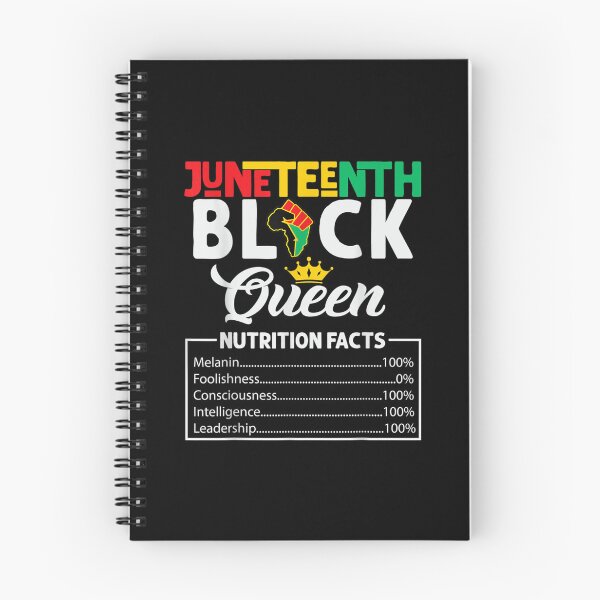 Item preview, Junenth Womens Black Queen Nutritional Facts Freedom Day designed and sold by Levidean.