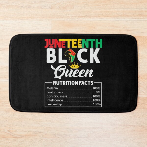 Item preview, Junenth Womens Black Queen Nutritional Facts Freedom Day designed and sold by Levidean.