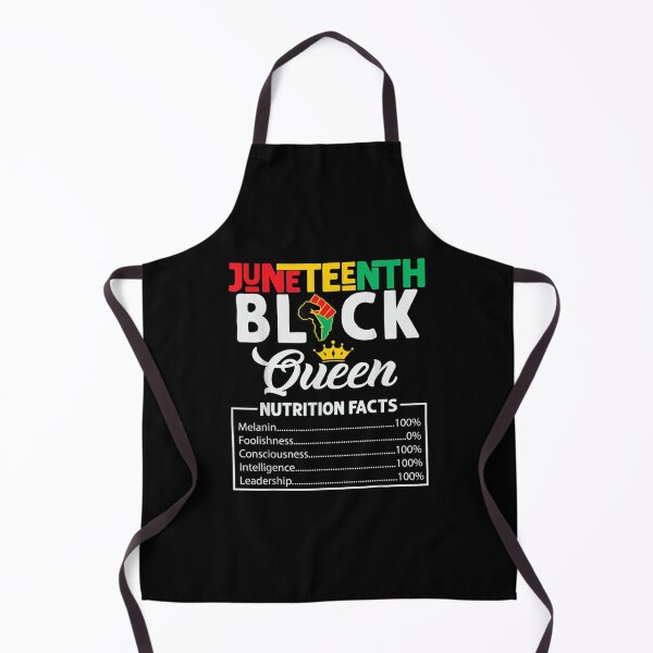 Item preview, Junenth Womens Black Queen Nutritional Facts Freedom Day designed and sold by Levidean.