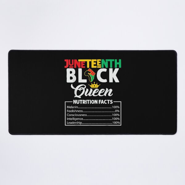 Item preview, Junenth Womens Black Queen Nutritional Facts Freedom Day designed and sold by Levidean.