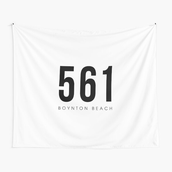 "Boynton Beach, FL 561 Area Code" Tapestry for Sale by CartoCreative