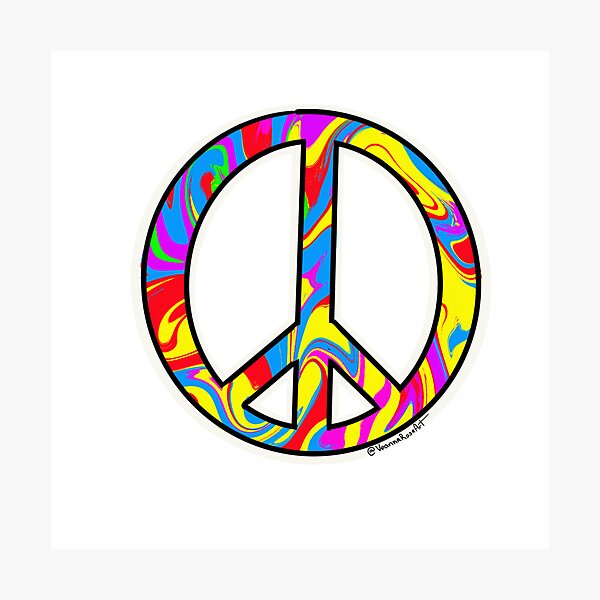 Artikelvorschau, Tie-Dye-Peace-Zeichen entworfen und verkauft von veannaroseart.