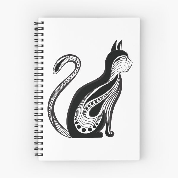 Item preview, black and white cat designed and sold by AllbyOlyART.