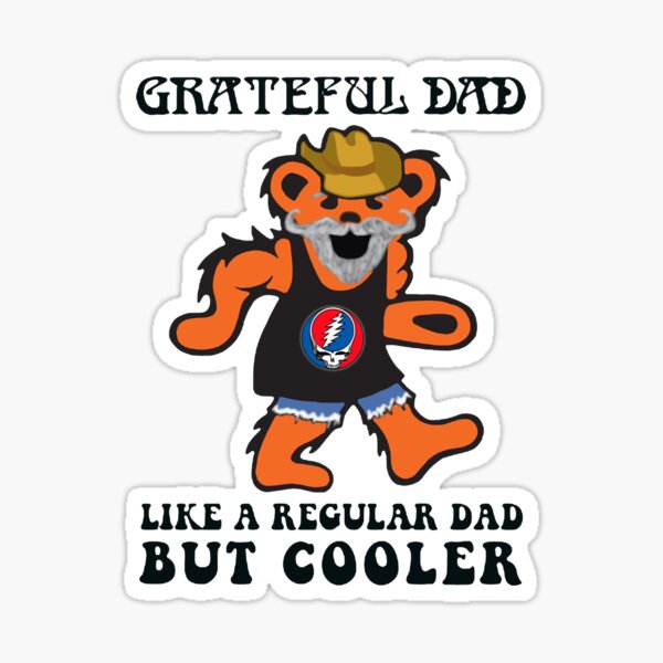 Item preview, Grateful Dad Cooler black and white vintage like a regular dad but Cooler  designed and sold by AshleyerStreet.