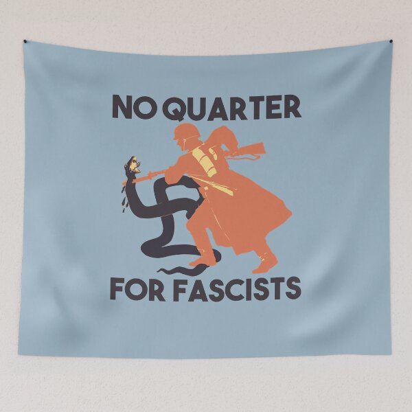 Item preview, Objector Bring Benefit No Quarter For Fascists Graphic Gifts designed and sold by Marguerite042Ri.