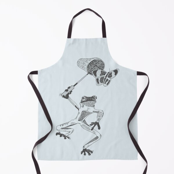 Item preview, Frog with a butterfly net designed and sold by piedaydesigns.