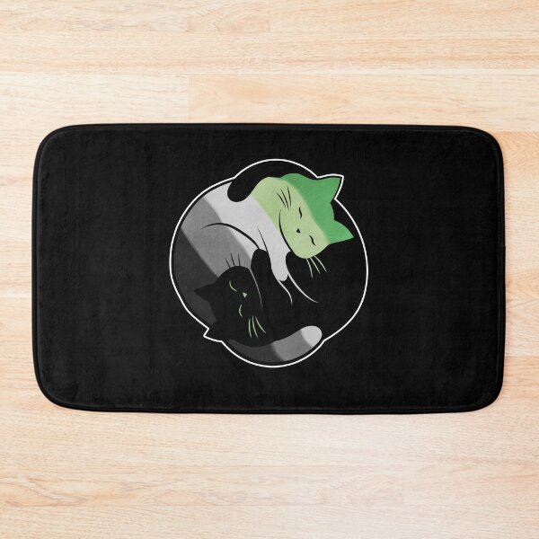 Item preview, Aromantic Yin Yang Cat designed and sold by Clara Hollins.