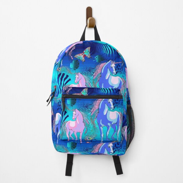 Item preview, Trippy Unicorn, butterflies and peacock feathers design designed and sold by JoyOfHopeStore.